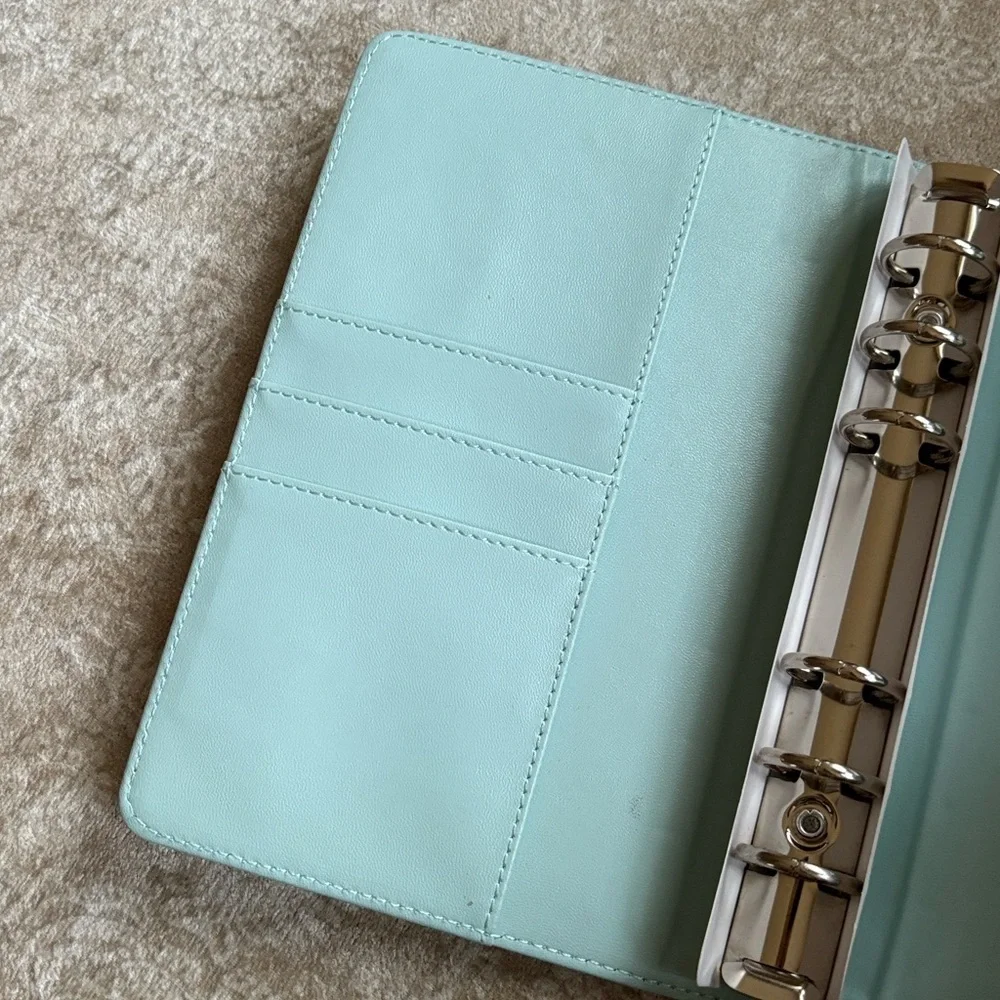 Brand New Luxury Designer Light Blue Teddy Bear Notebook Journal Planner w/ Pen